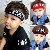 韩版 儿童运动发带女童演出街舞吸汗男童篮球嘻哈表演健身跑步头带