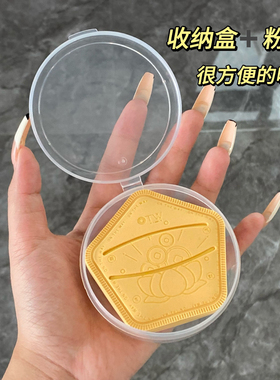屁桃棉花糖粉扑泡水秒变一个大！otw气垫粉扑粉底液美妆蛋不吃粉