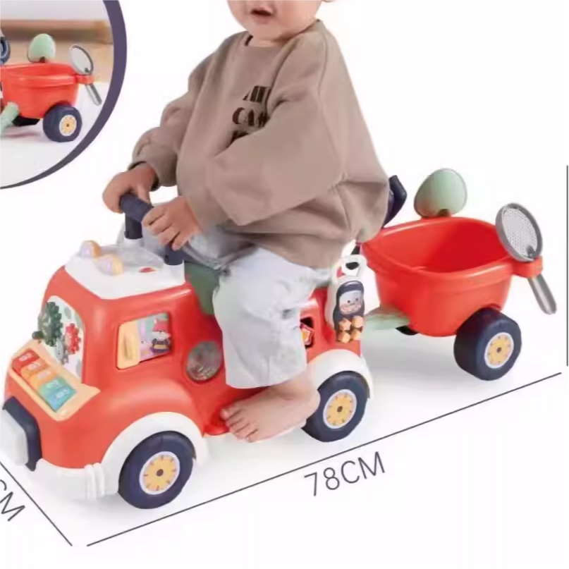 优乐恩多合一早教益智童车1-3岁溜溜车男女孩学步宝宝滑滑车玩具