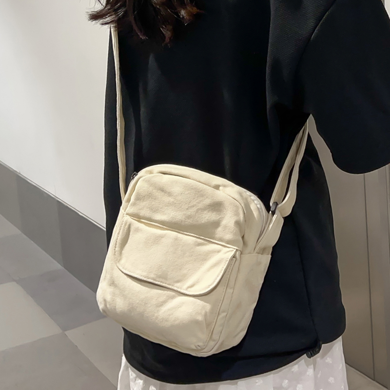 牧司帆布包女手机包轻便