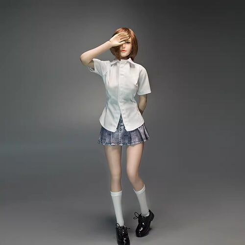 现货 cdtoys 1/6 phicen岚包胶素体女兵人衬衫 长袖短袖 CD070