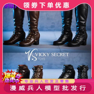 两用长短靴 子 现货 18X02 6兵人偶鞋 潮流皮靴 vstoys 作战靴
