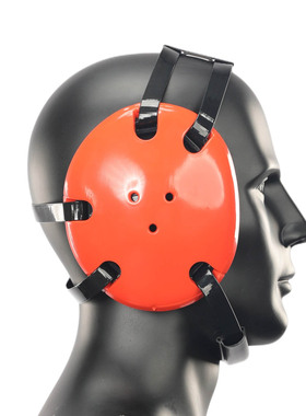 GEYI摔跤护耳,柔术护耳,MMA护耳.摔跤耳罩,配下巴带橙色(成人款)