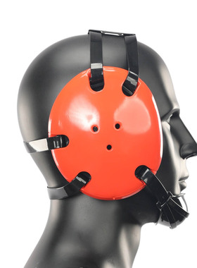 GEYI摔跤护耳,柔术护耳,格斗护耳,MMA护耳.配下巴杯橙色(成人款)