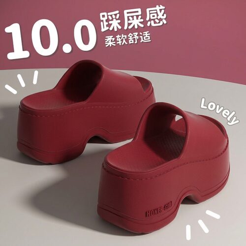 10cm厚底增高拖鞋女2026新款外穿