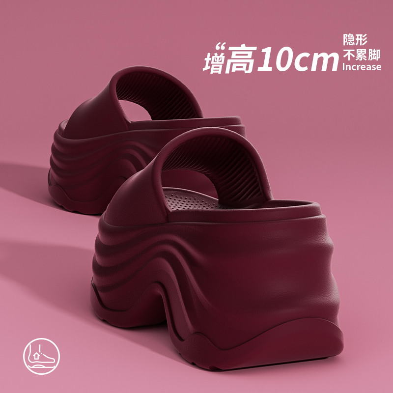 10cm厚底拖鞋女2025新款夏季外穿