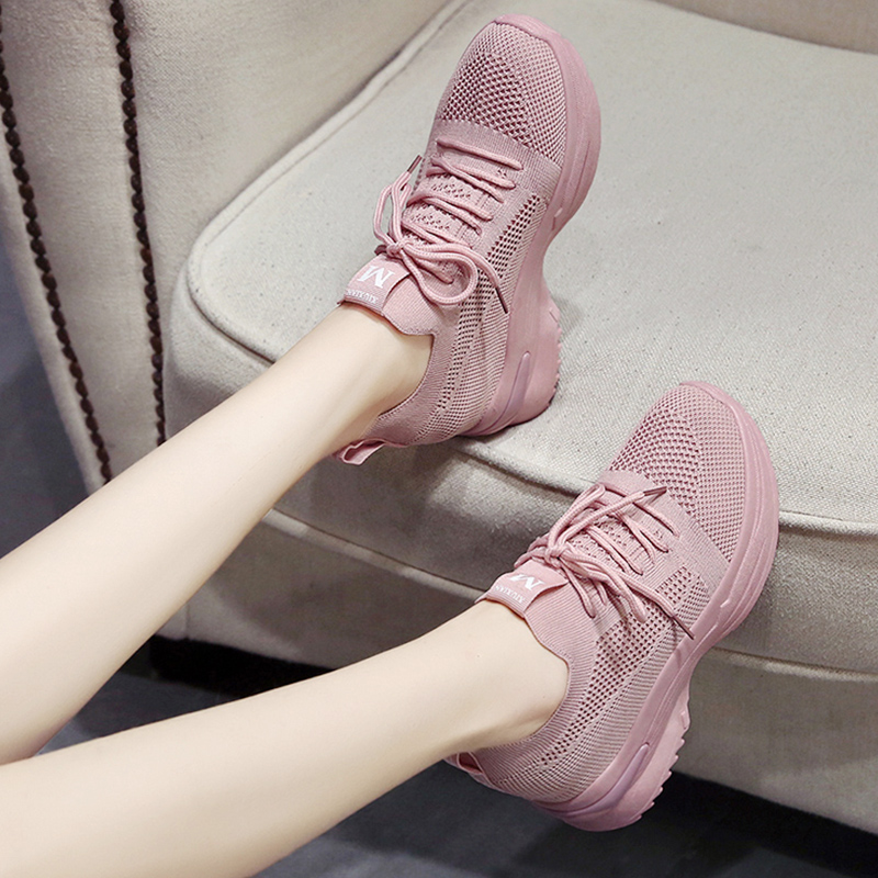 网红老爹鞋女超火百搭休闲鞋2020新款春季内增高网面厚底松糕鞋潮|msdalam kategori Kasut wanita, kasut rendah - dari Buy2taobao.com untuk memberikan perkhidmatan ejen Taobao profesional membeli