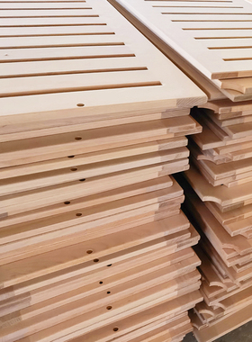 高端榉木排骨架透气床铺板榻榻米定制实木库佳顿床板加密加厚床板