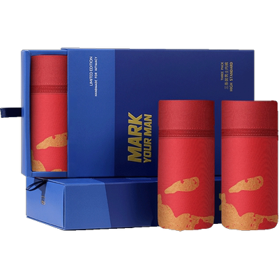 本命年男士内裤红色礼盒装