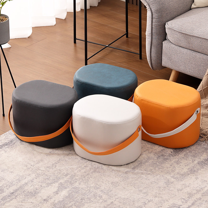 猫爪皮家用手提软包网红门口换鞋凳客厅茶几矮凳简约创意沙发凳,住宅家具,换鞋凳,淘宝优惠券,粉丝福利购,淘宝优惠卷