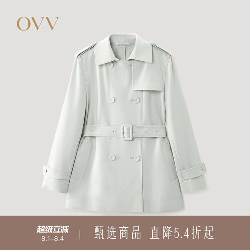 复合工艺 精致翻领 双排扣设计