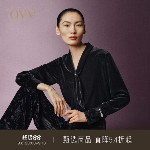丝绒面料 套头设计 休闲通勤