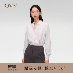 衬衫 OVV春夏热卖 休闲长袖 22MM弹力重绉经典 女装
