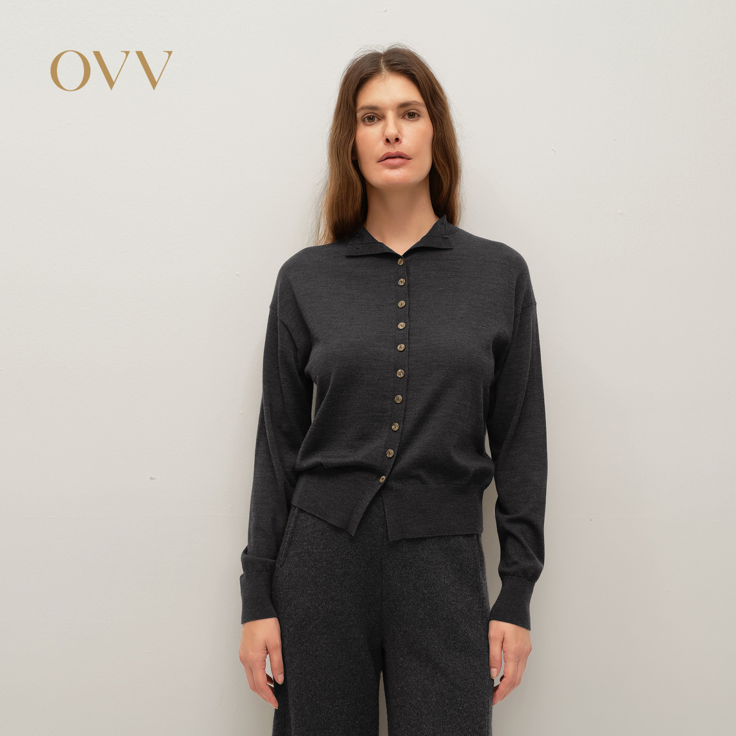 黄金羊毛 可机洗设计 连领开门襟