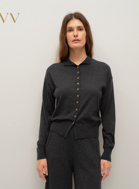 【黄金羊毛】OVV2025秋冬新款女装可机洗高领长袖针织衫