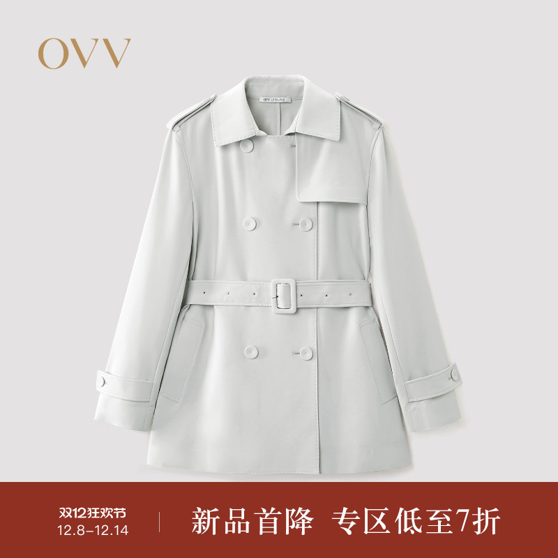 复合工艺 精致翻领 双排扣设计