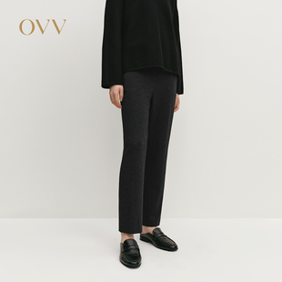女装 易搭九分休闲裤 舒适简约时尚 经典 烟管裤 OVV秋冬热卖