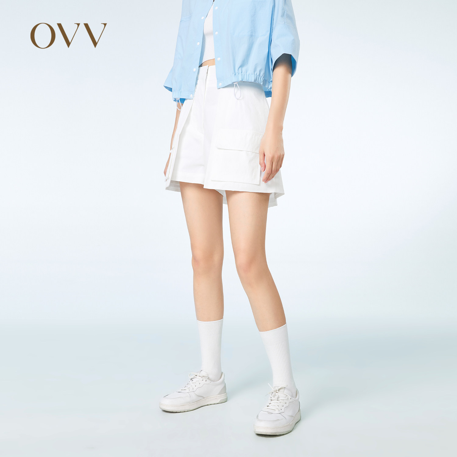 【SOLOTEX微风系列】OVV春夏热卖女装户外穿搭层次感高腰短