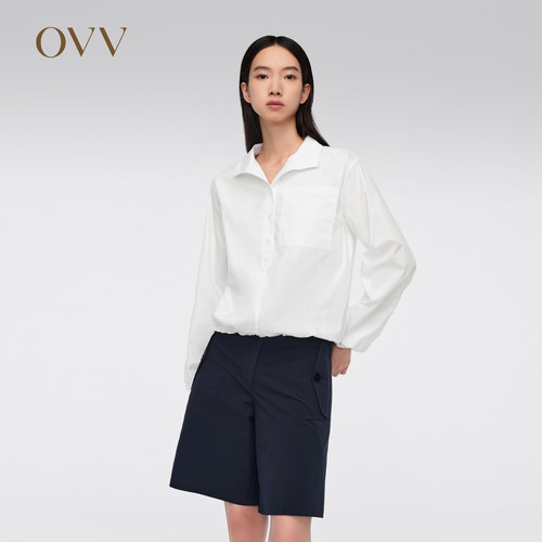 长袖长袖衬衫OVV春夏休闲