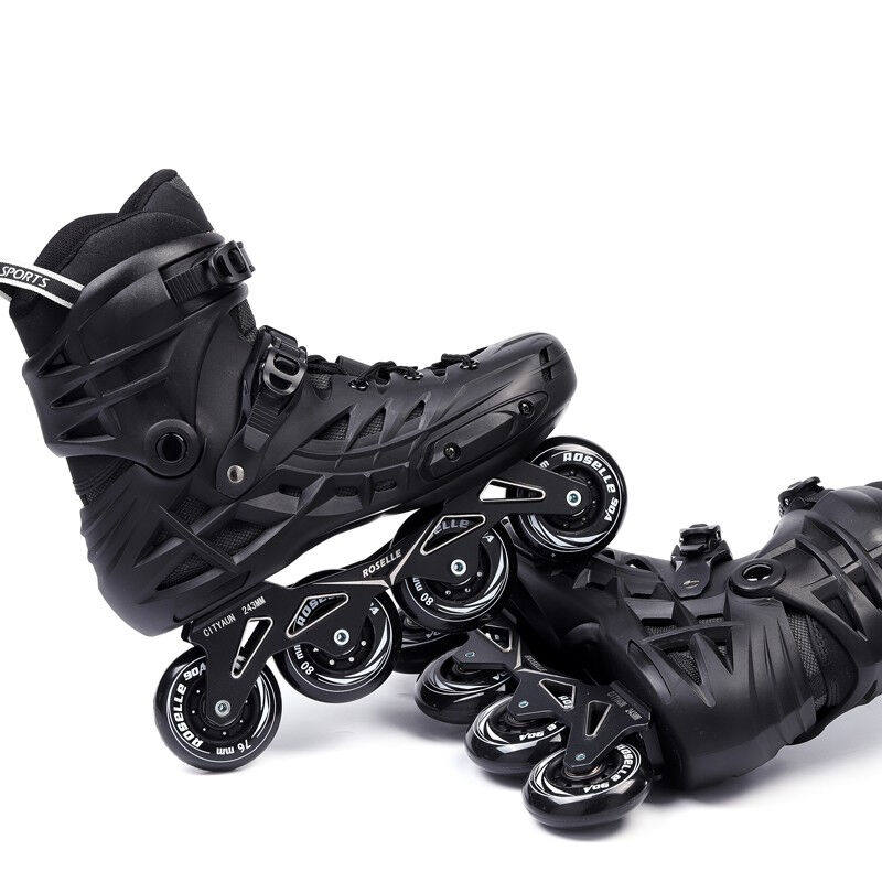 洛神大码轮滑鞋成人直排轮男女溜冰鞋大学生初学者花式鞋专业平花