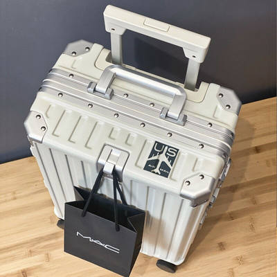 行之旅（Walktrip）行李箱铝框款PC拉杆箱万向轮旅行箱女登机箱皮