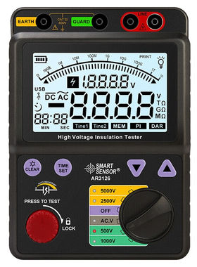 希玛AR3126兆欧表数字高压绝缘电阻测试仪电子摇表绝缘特性测量仪