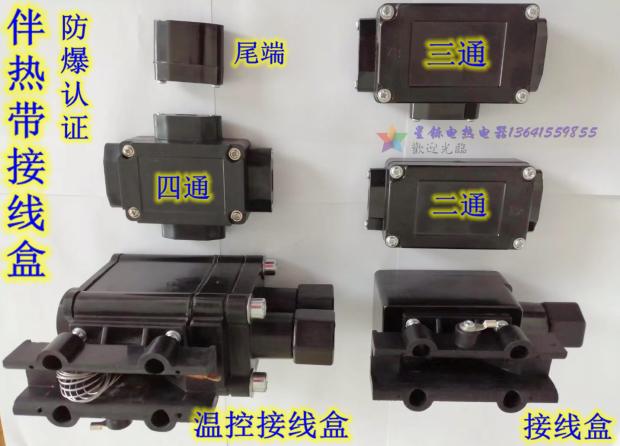 电伴热带尾端防爆终端接线盒电源接线盒温控接线盒二通三通德圣