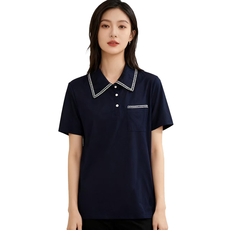 【D玛纳】时尚T恤简约舒适修身显瘦纯色百搭短袖DMA410