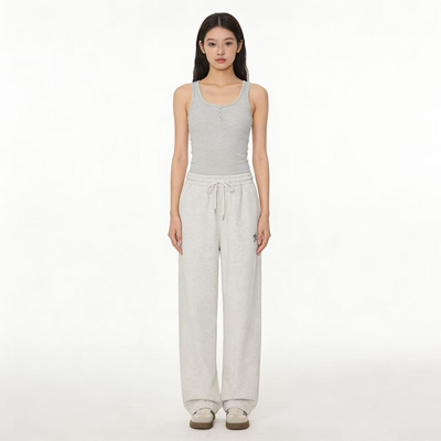 墨系列-裤绳装饰长裤高腰休闲宽松女装WM3