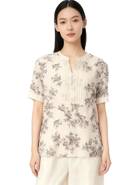 【D玛纳】休闲舒适上衣时尚简约舒适显瘦短袖百搭DMA294