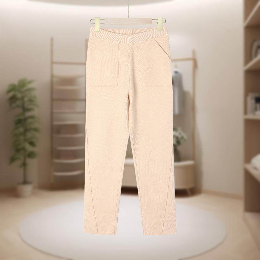 【MB】时尚百搭休闲裤女简约宽松柔软挺括直筒显瘦舒适MB402