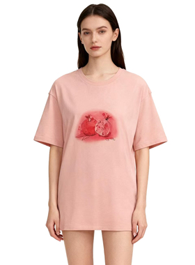 DMA系列-短袖T恤休闲风落肩袖宽松型圆领DMA634