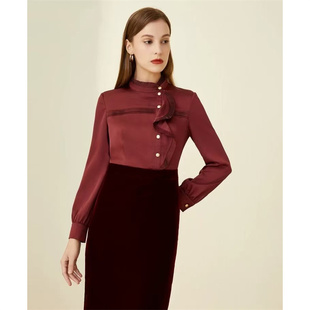 SF系列-淑女连衣裙长袖修身型优雅常规袖SF128