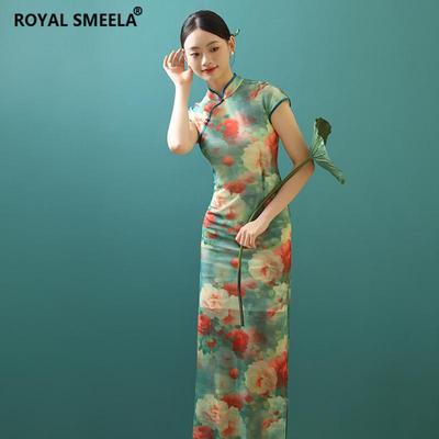 古典舞蹈服飘逸旗袍表演出女练功