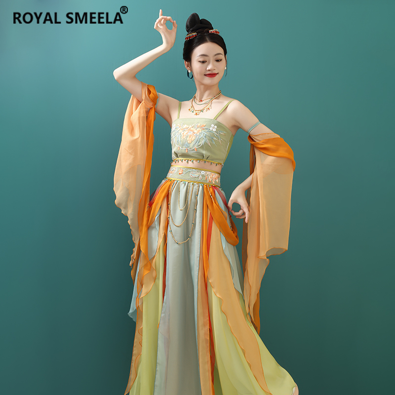 敦煌飞天西域风情古典舞蹈演出服