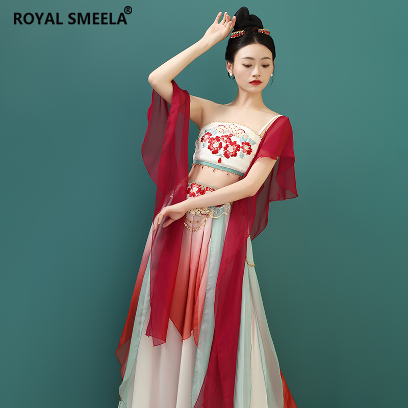 皇家西米拉古典舞蹈服敦煌飛天飄逸女中國舞表演出服新款漢服劇目