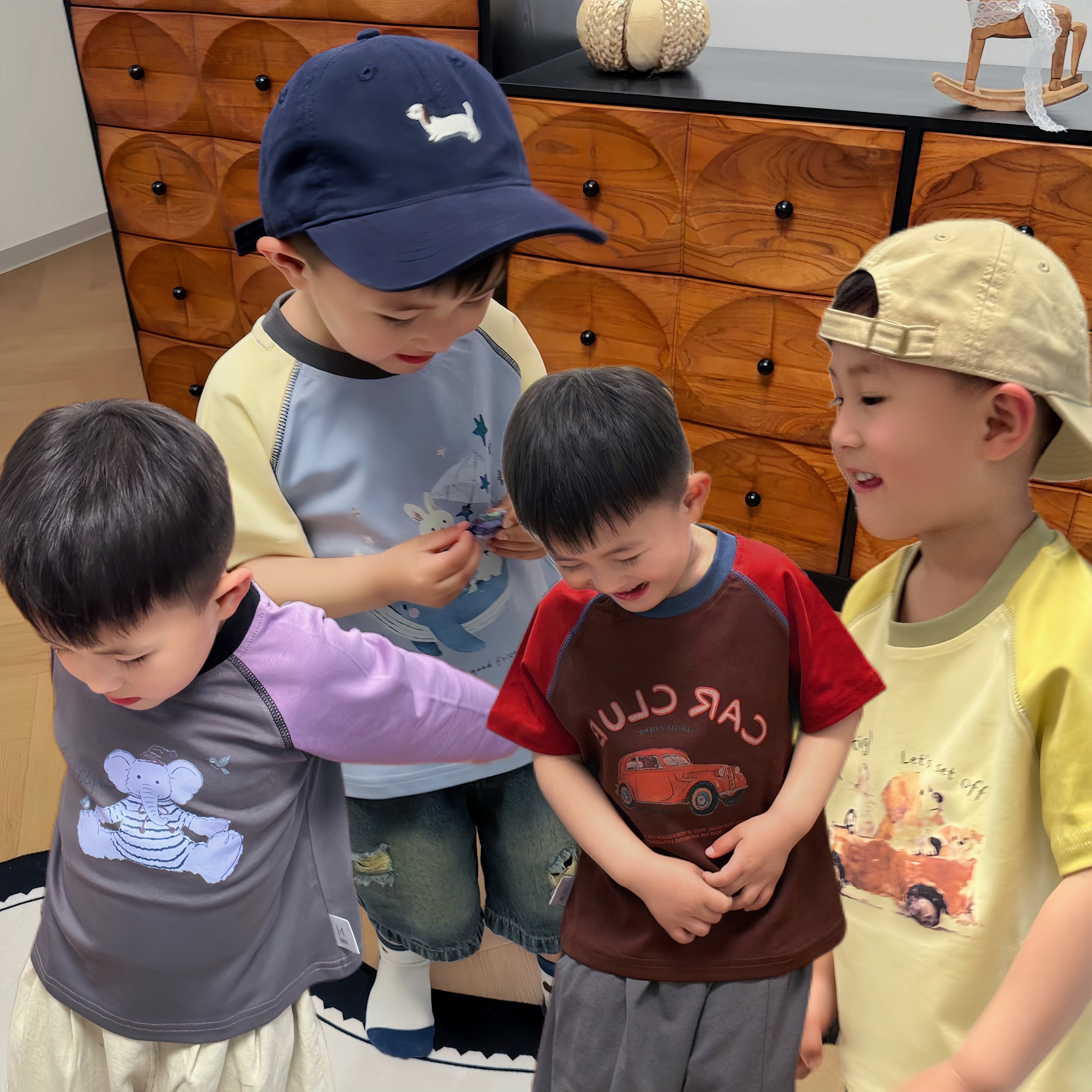 【童话合伙人·双版本】原创儿童男童短袖长袖t恤精梳棉宝宝童装