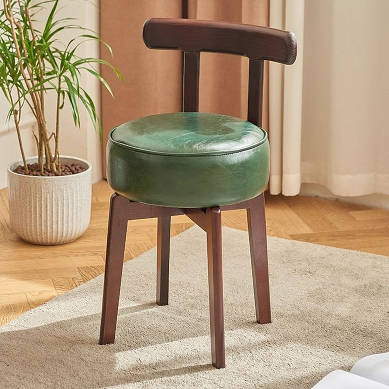 家用轻奢椅子软包现代简约女生卧室梳妆台凳子靠背凳客厅结实耐用
