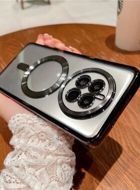 适用华为mate70手机壳Pura70UltraP603450保护套CD纹电镀磁吸