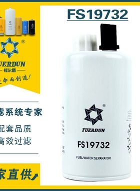 FS19732适用江淮帅铃康明斯3973233重汽LG9704550067柴油滤芯