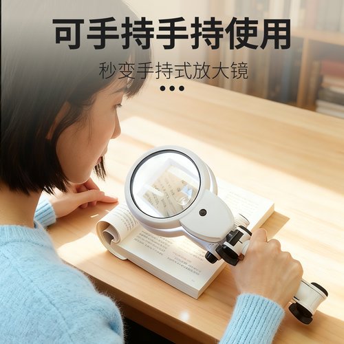 拜斯特LED带灯折叠阅读放大镜