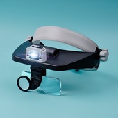 3.5X阅读维修led鉴定看书手机光学镜片 2.5X 拜斯特头戴放大镜