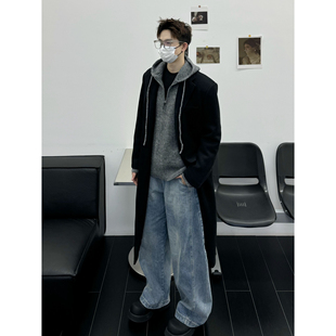 孙聖云啊雲 翻领呢料大衣外套韩系风衣气质时髦男女风高级外套潮