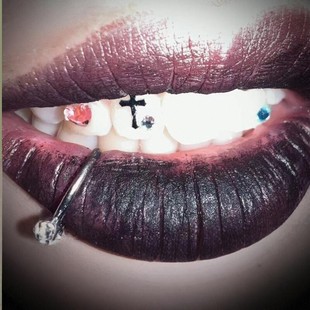 Hopegems牙钻套餐可自己粘牙钻diy水晶欧美潮流爆闪持久天然