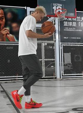 Drakcle Boo孟博龙机能跑步透气户外拉链九分速干篮球运动休闲裤