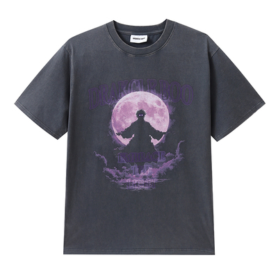 孟博龙同款潮流美式圆领T恤