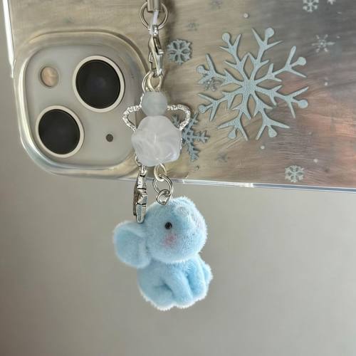 【短鼻子大象】植绒可爱小象挂绳