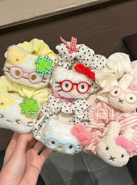 四叶草幸运小猫大肠发圈发绳头绳