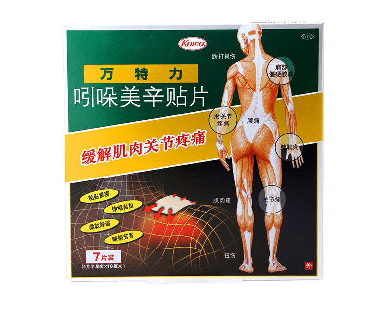 【万特力】吲哚美辛贴片7cm*10cm*7片/盒