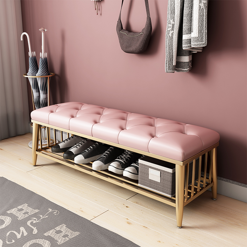 家用门口ins风试衣间鞋柜一体